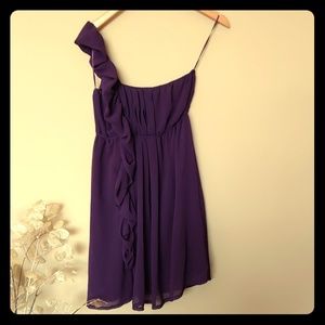 ⛱3/$20 Costa Blanca 1 Shoulder Purple Dress
